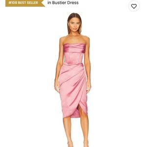 Jamila Corset Pink Strapless Dress REVOLVE